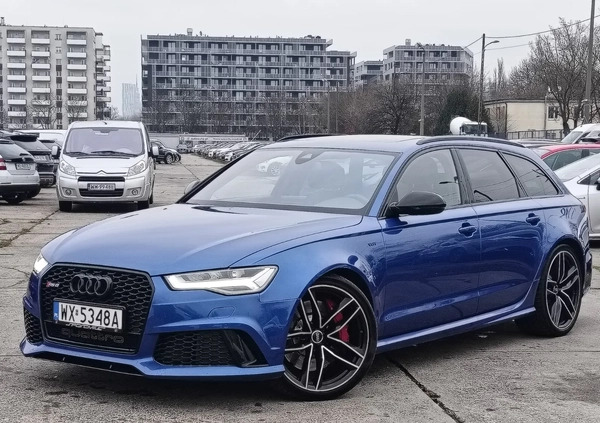 Audi RS6 cena 224967 przebieg: 204262, rok produkcji 2015 z Warszawa małe 781